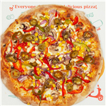 Hot Vegetarian Pizza