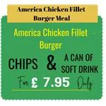 America Chicken Fillet Burger Meal