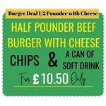 Burger Deal 1/2 Pounder with Cheese
